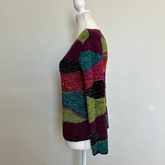 y2k patchwork sweater! - Picture 2 of 6